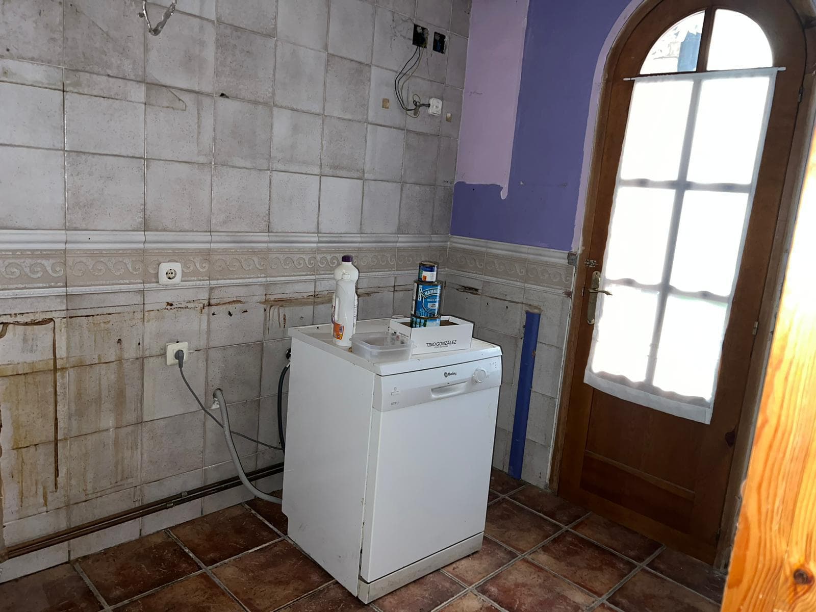 Cocina antes de la reforma, con la distribución original
